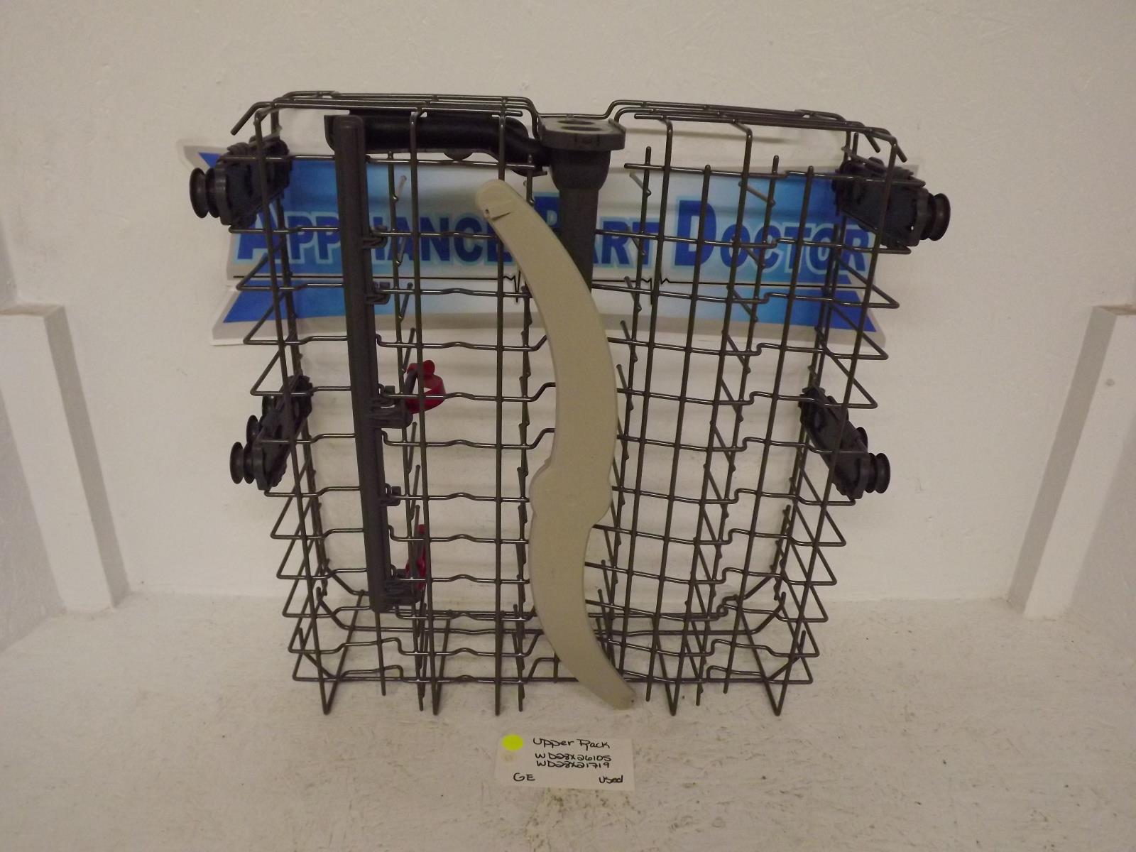 GE Dishwasher WD28X26105 WD28X21719 Upper Rack Used GE Dishwasher WD28X26105 WD28X21719 Upper Rack Used
